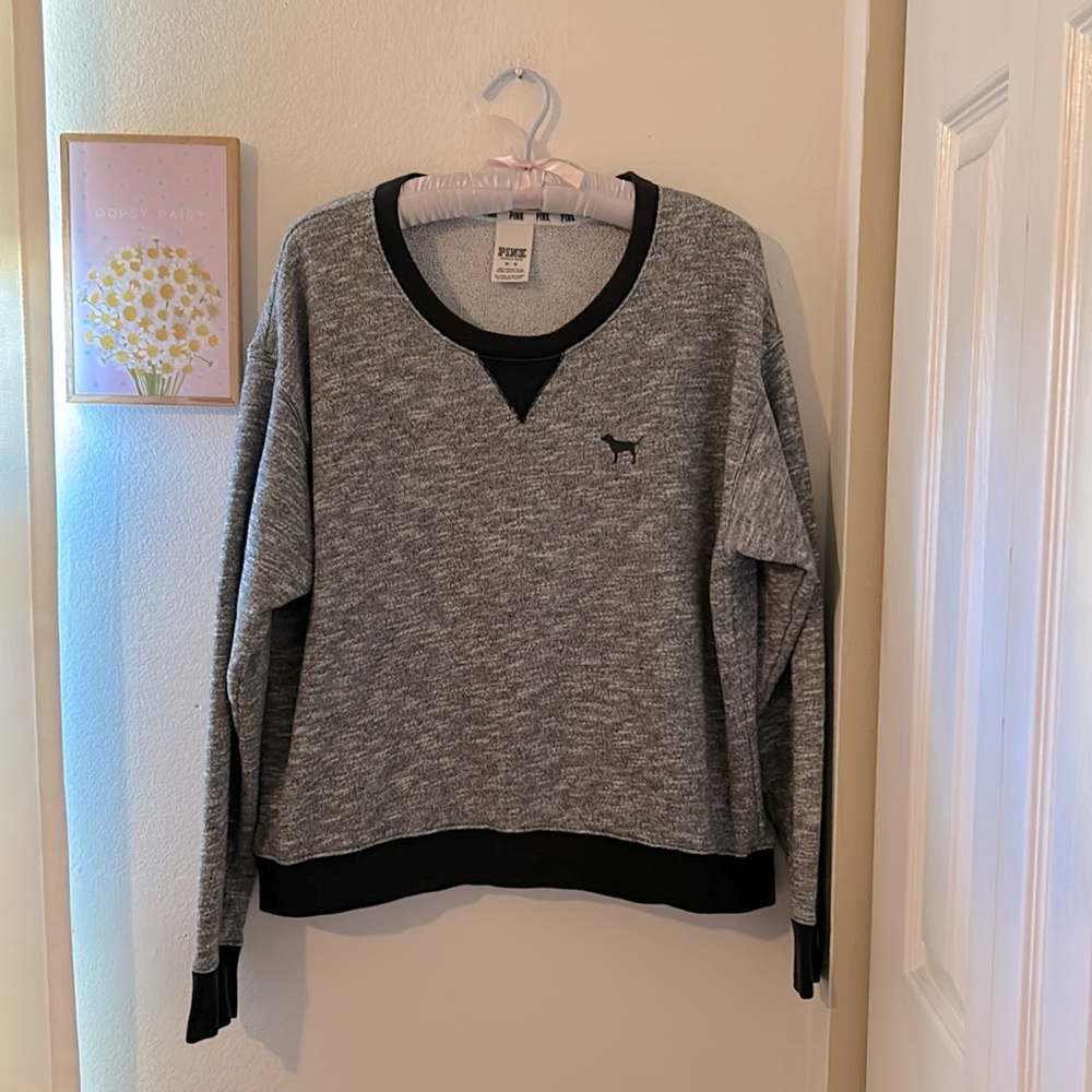 PINK gray sweatshirt